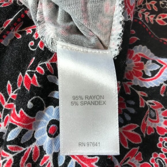 J.Jill Multicolor Print Pull-On Midi Skirt - Size Petite Small - Picture 5 of 6